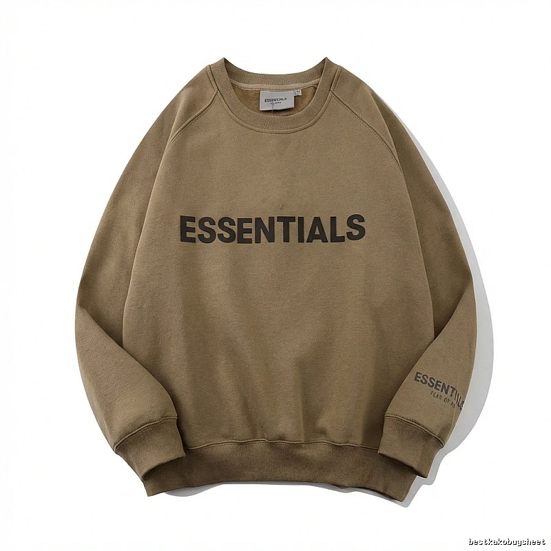 ESSENTIALS Simple Style Khaki Sweatshirt