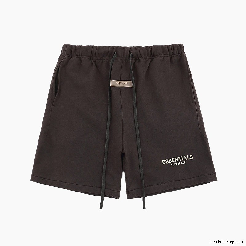 Essentials trendy brand dark coffee shorts