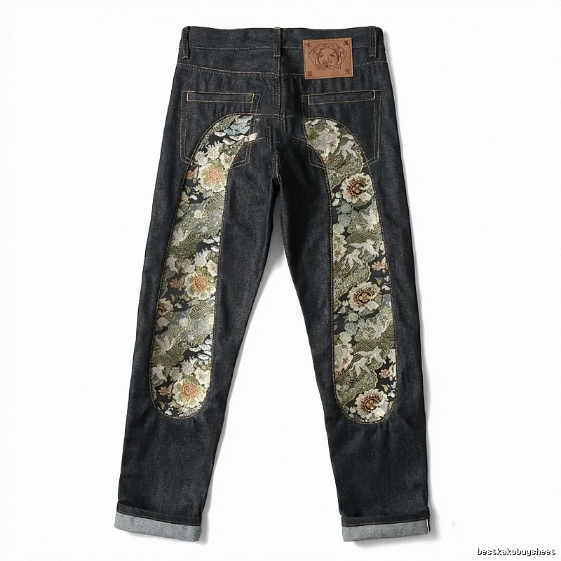 EVISU Print Retro Style Jeans