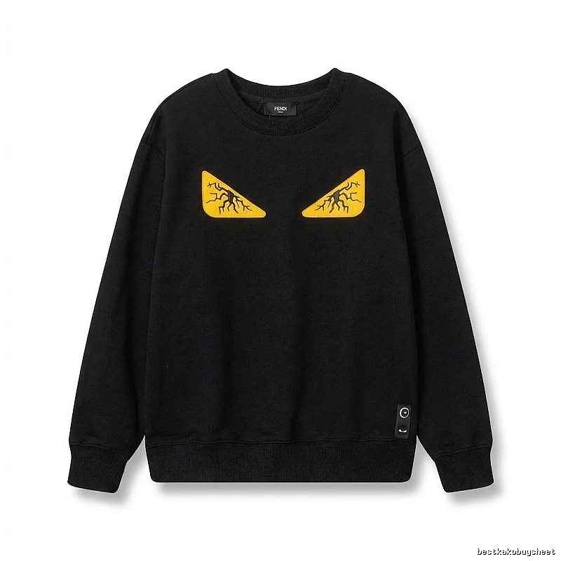 Fendi Monster Trendy Cool Black Sweatshirt
