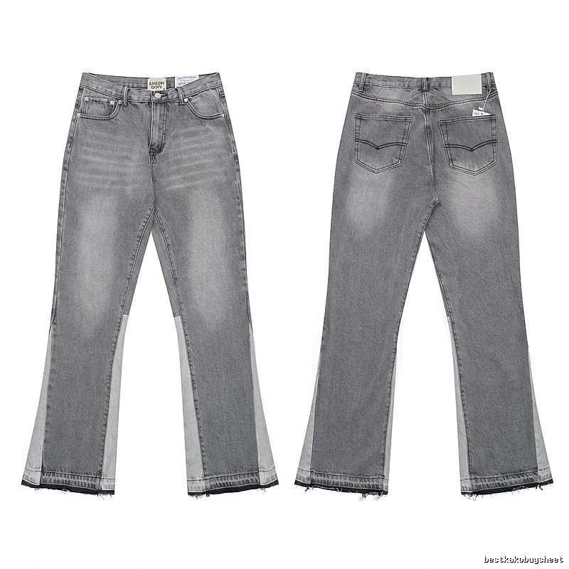 Gallery Dept. patchwork-style grey jeans