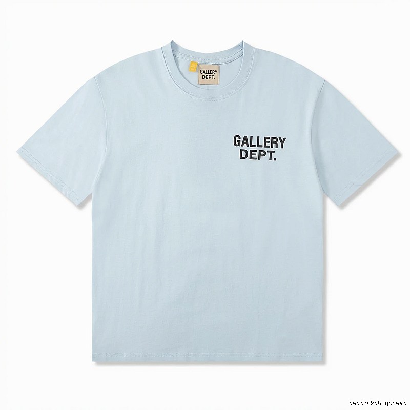 Gallery Dept Simple Style Light Blue T-shirt