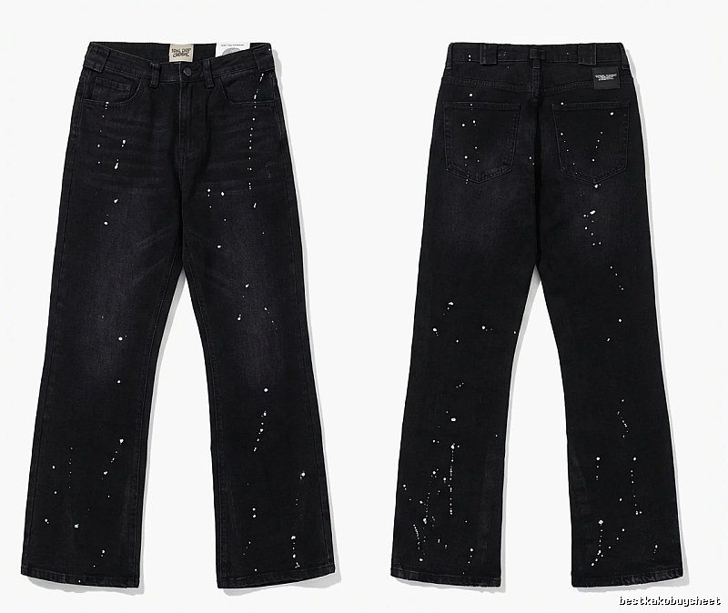Gallery Dept Splatter-paint Style Black Jeans