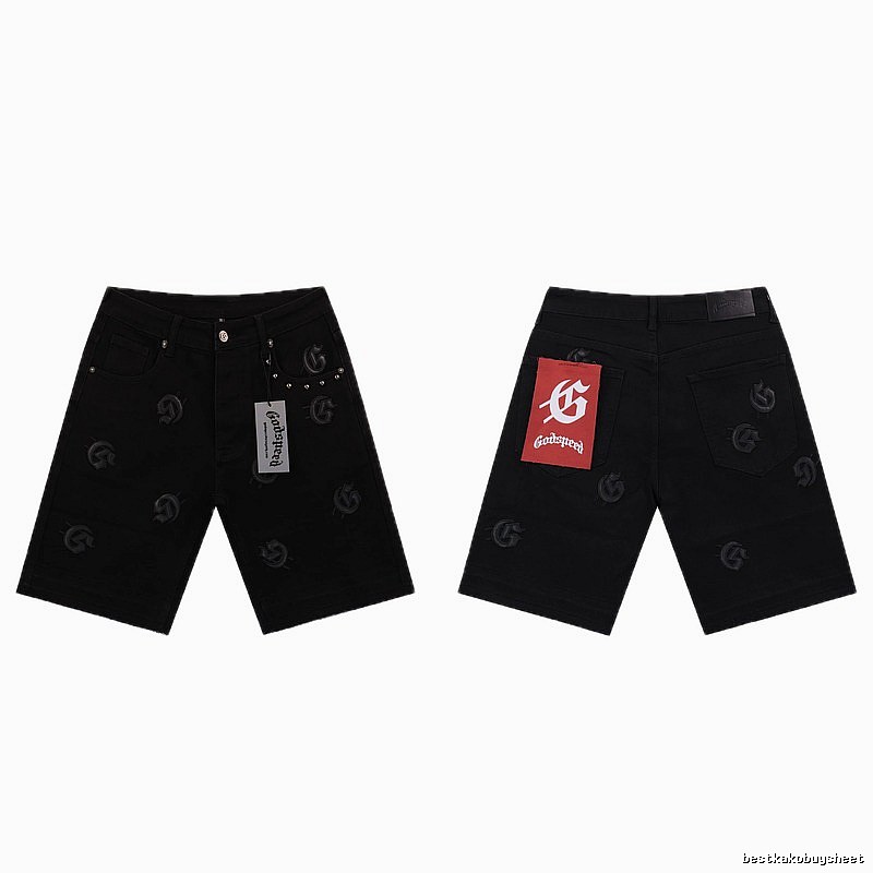Godspeed Full G Street Style Black Denim Shorts