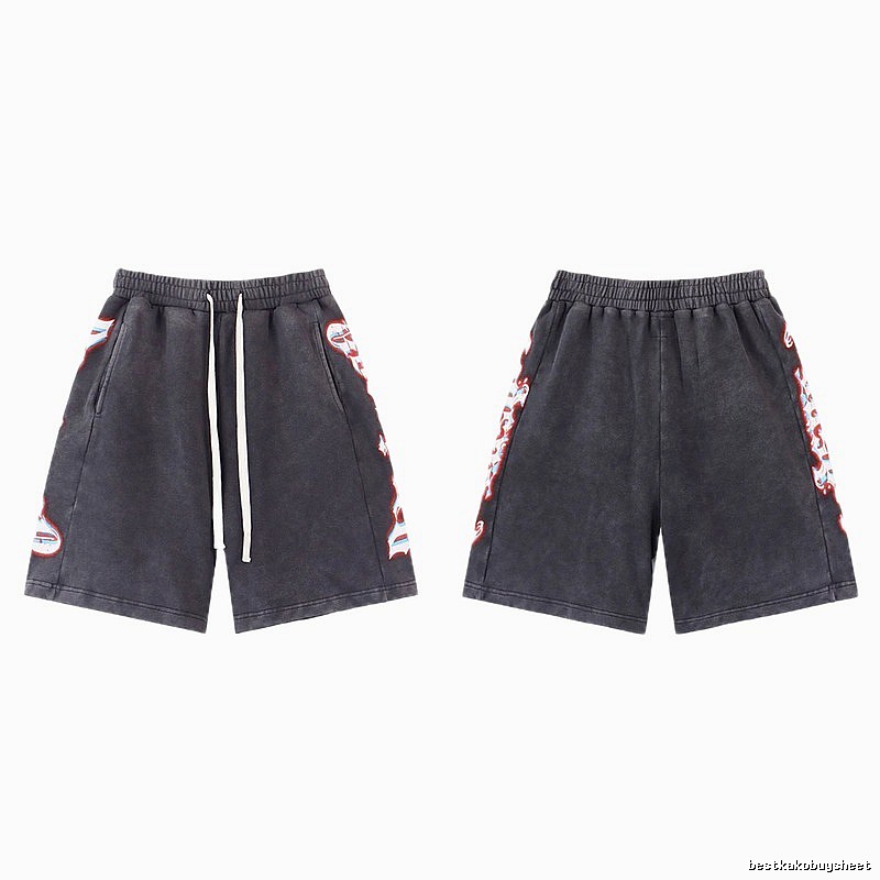Godspeed Printed Street Style Charcoal Black Shorts