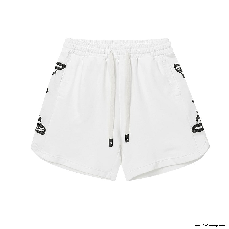 Godspeed Rhinestone Street Style White Shorts