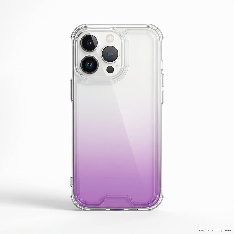 Gradual-transparency iPhone case of trendy brand