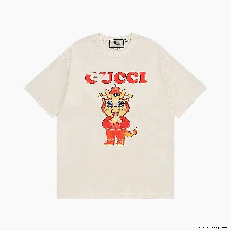 Gucci Year of the Dragon Limited Edition China Chic Style Off-white T-shirt