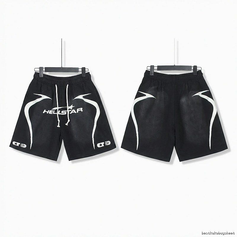 Hellstar dark style black shorts