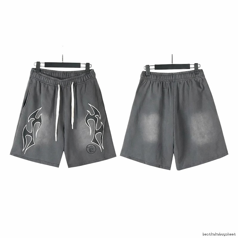 Hellstar Flame Wind Grey Shorts