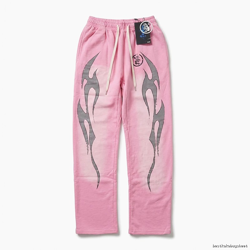 Hellstar Flame Wind Pink Sweatpants