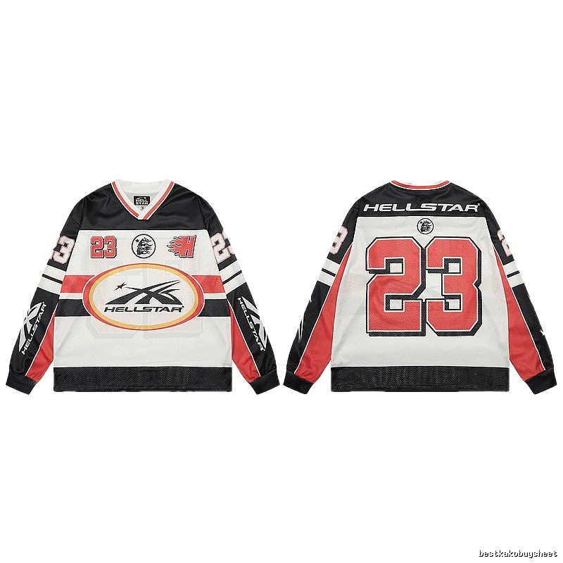 Hellstar No.23 American Street Style Black and Red Jersey
