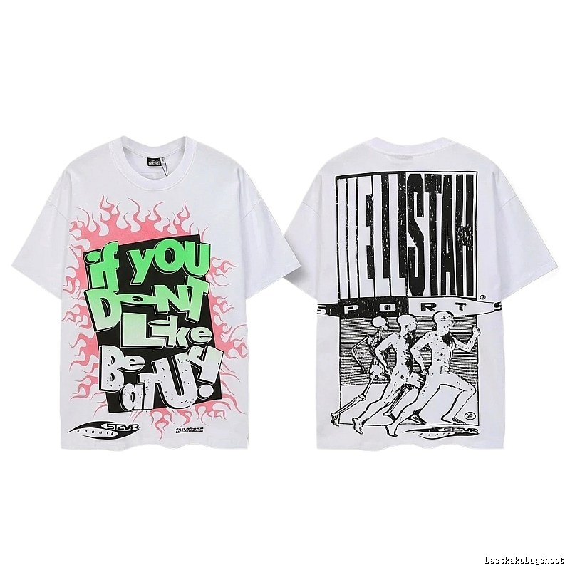Hellstar Printed Trendy and Cool White T-shirt