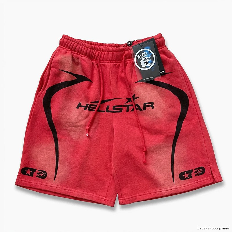 Hellstar Trendy and Cool Style Red Shorts
