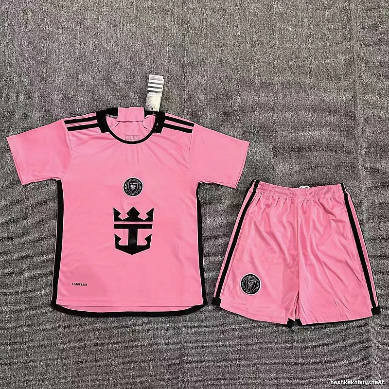 Inter Miami Classic Soccer jersey set Pink Football for Daily Styling