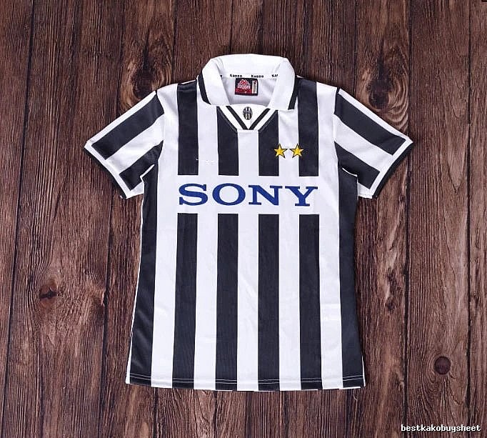 Inter Milan Patterned Brehme #3 soccer jersey Blue Black Striped with Signature Styling