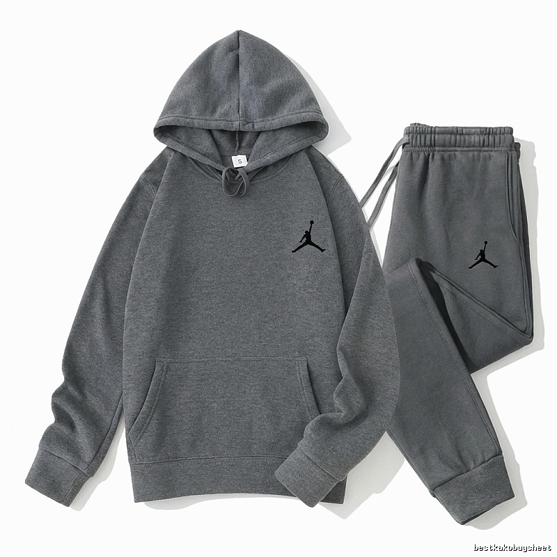 Jordan sports and leisure style gray suit set