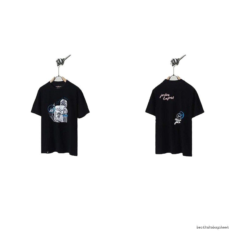 Jordan x TS Co-branded Street Style Black T-shirt