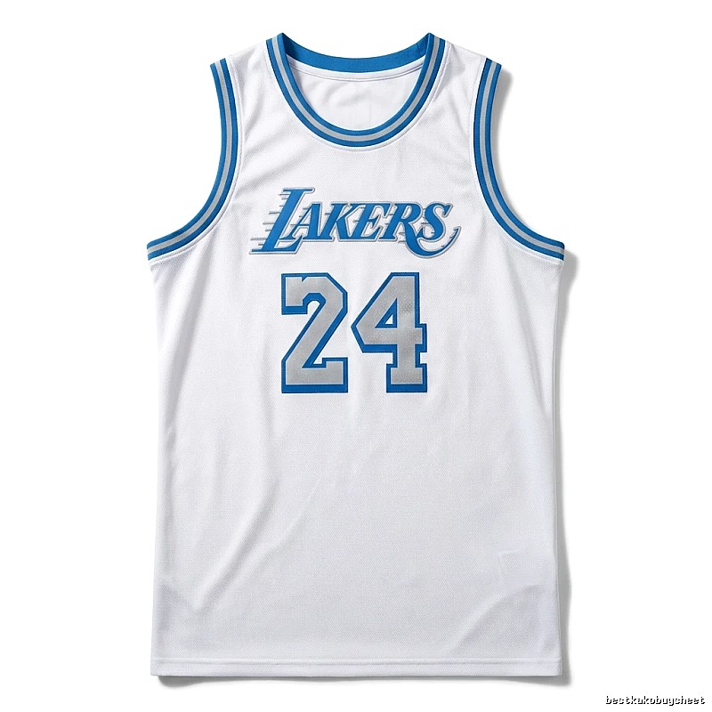 Kobe Lakers retro-style white jersey