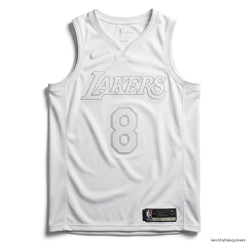Kobe Lakers retro-style white tank top