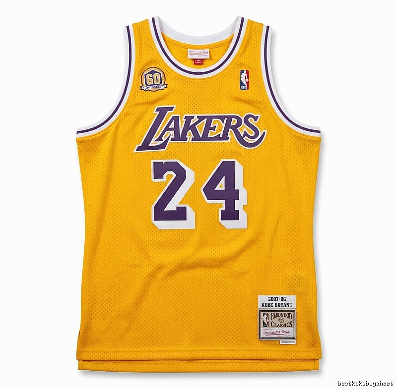 Kobe Lakers' retro-style yellow jersey