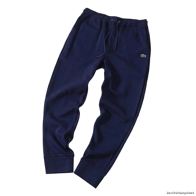 Lacoste sporty style navy blue sweatpants