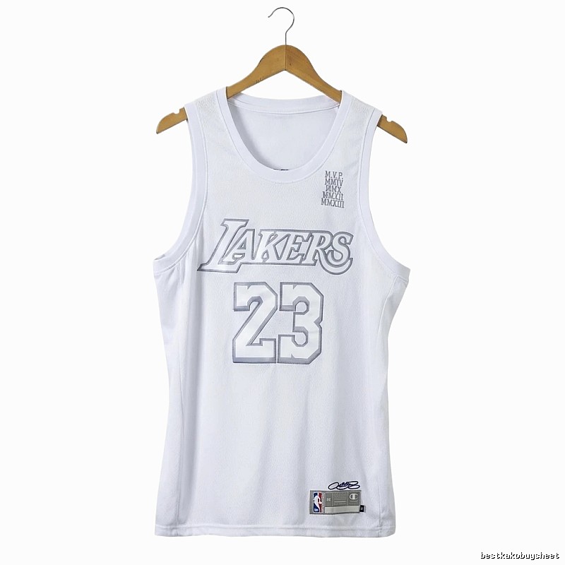 Lakers LBJ retro white vest