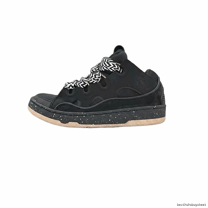 LANVIN retro-style black sneakers