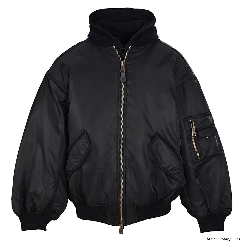 Layering C.P. Flight Bomber Jacket with sleeve utility zip