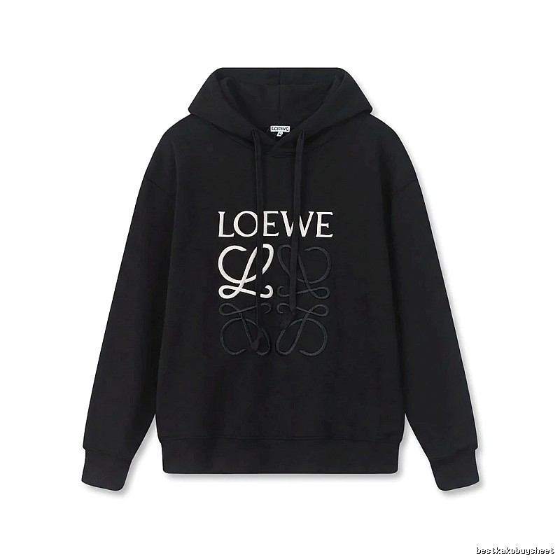 LOEWE letter embroidery style hoodie