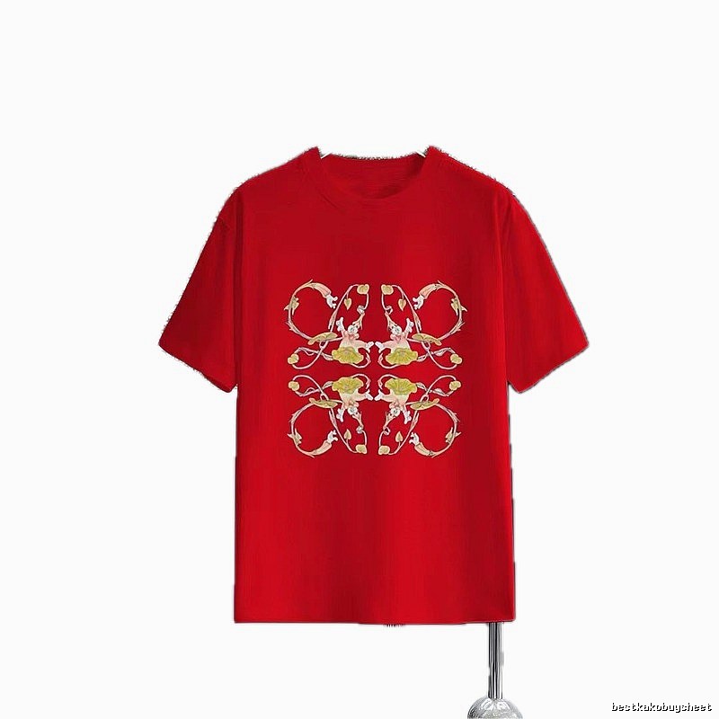 LOEWE Vintage Floral Print Red T-shirt