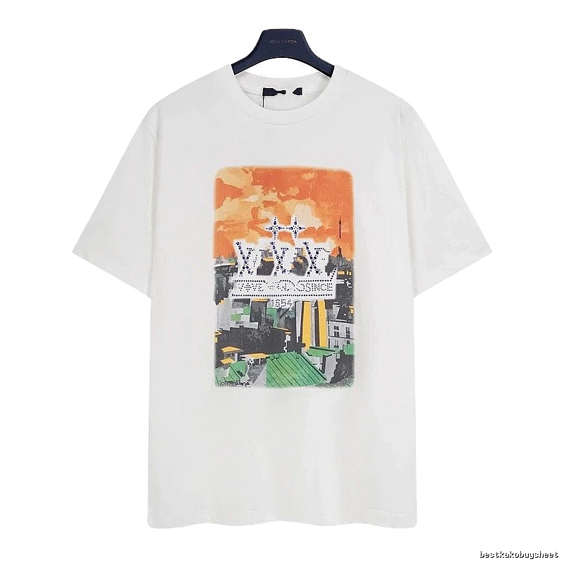 Louis Vuitton City Print Trendy & Cool White T-Shirt