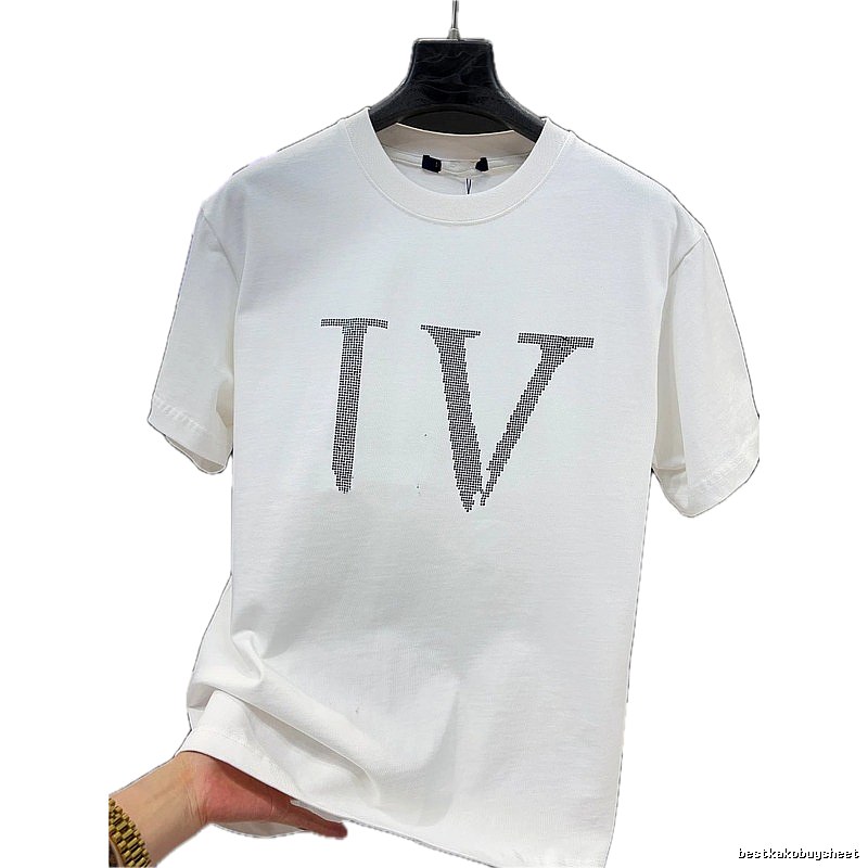 Louis Vuitton LV Printed Minimalist Style White T-Shirt