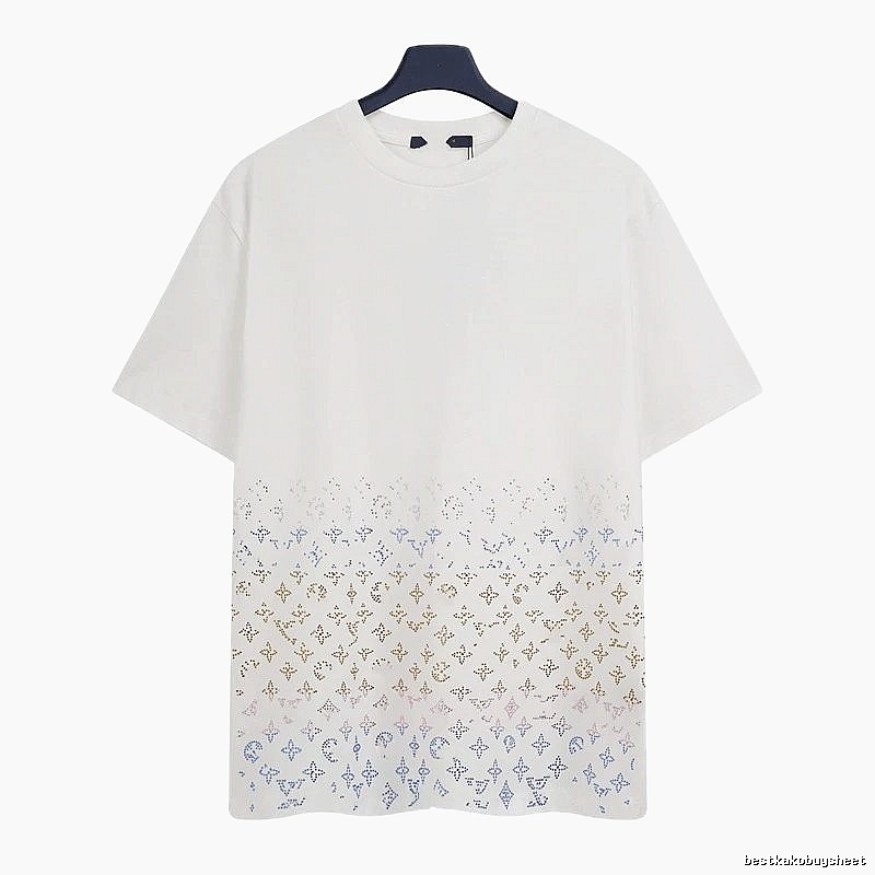 Louis Vuitton Monogram Gradient Trendy White T-Shirt