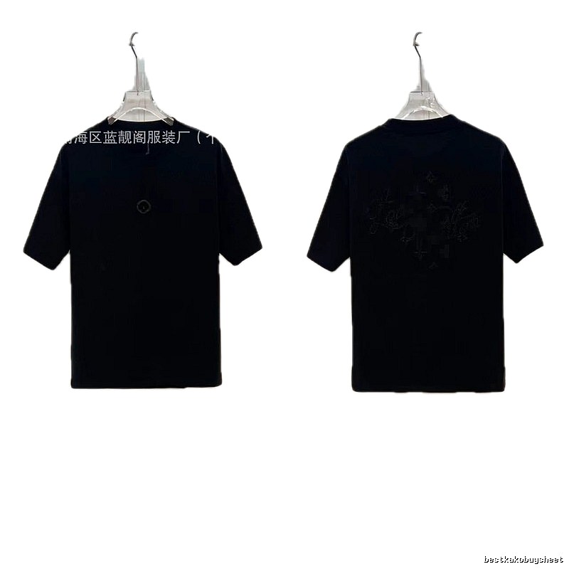 Louis Vuitton Monogram Trendy & Cool Black Short-sleeve T-shirt