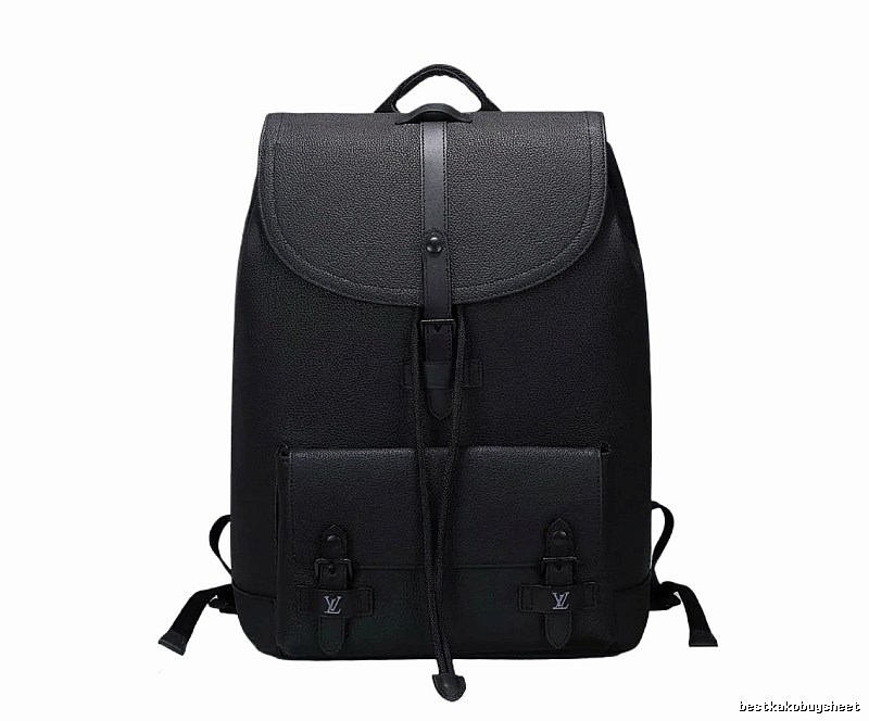 LV classic black backpack