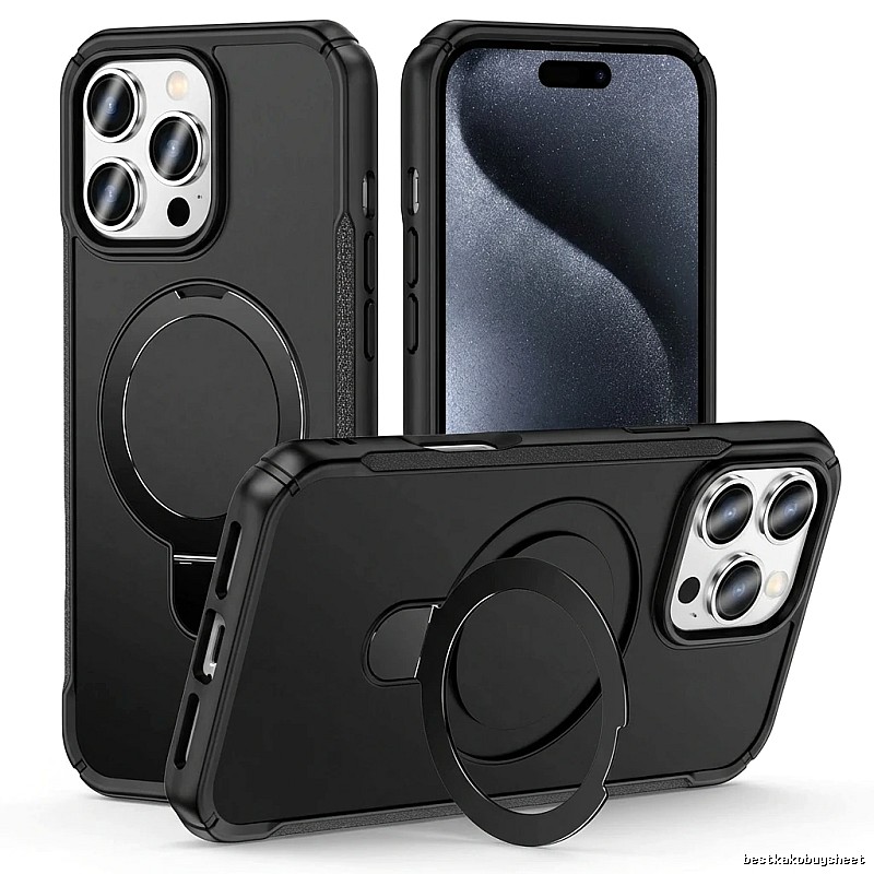 Magnetic wind black iPhone case of trendy brand