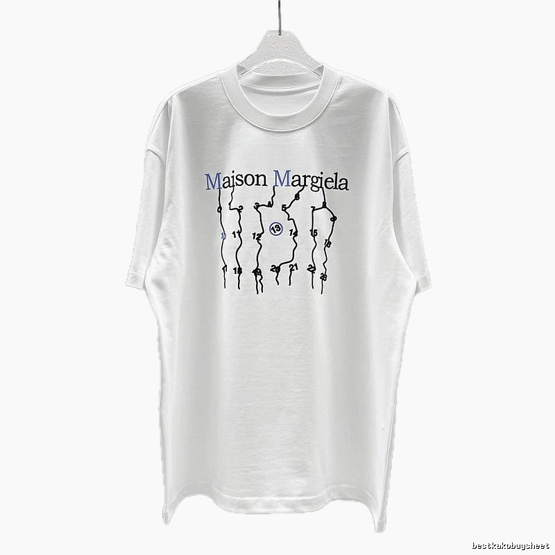 Maison Margiela Digital Trendy Cool Style White T-Shirt