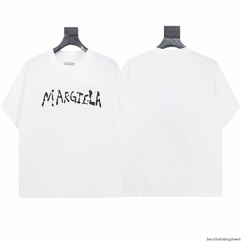 Maison Margiela Graffiti Street Style White T-shirt