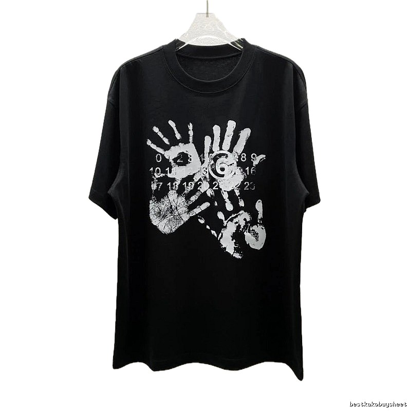 Maison Margiela MM6 Street Style Black T-Shirt