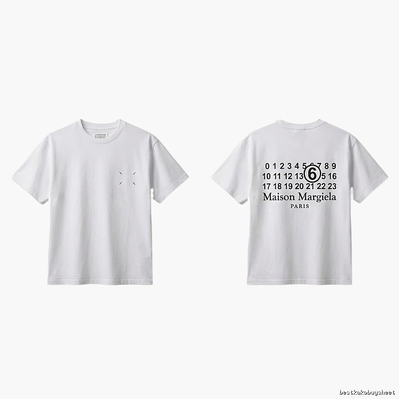 Maison Margiela white T-shirt with digital printing