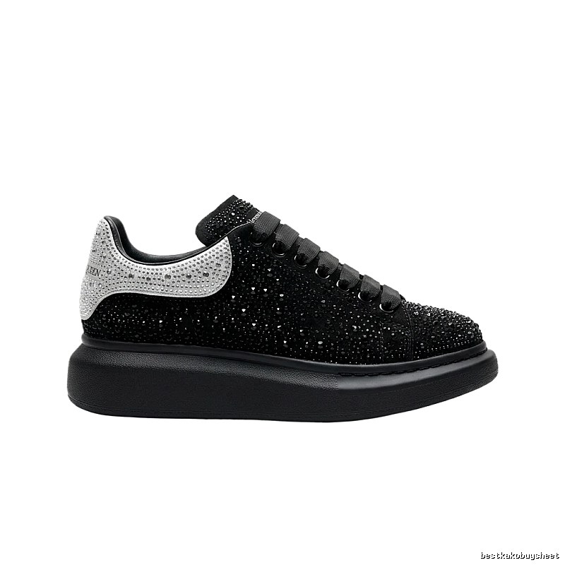 McQueen Thick-soled Trendy and Cool Black Shoes