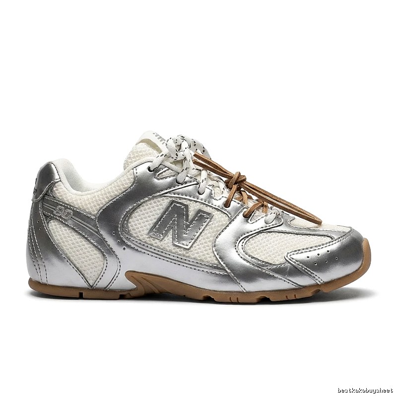 Miu Miu silver retro sports shoes