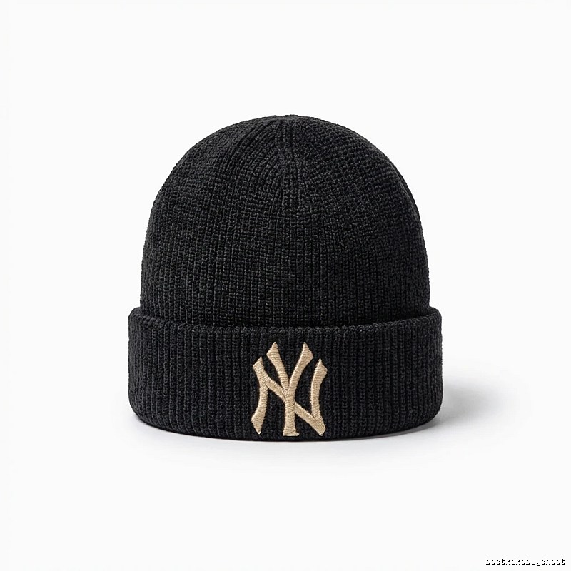 MLB classic style black knitted hat