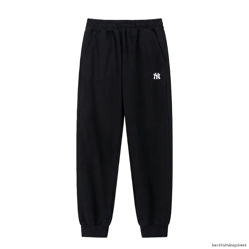 MLB large logo casual style black pants