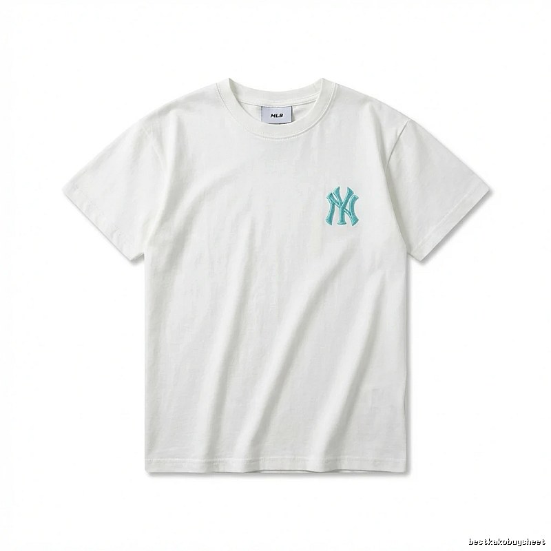MLB NY Series Simple Style White T-shirt