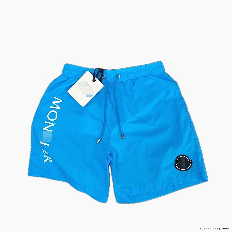 Moncler Casual Trendy Bright Blue Beach Shorts