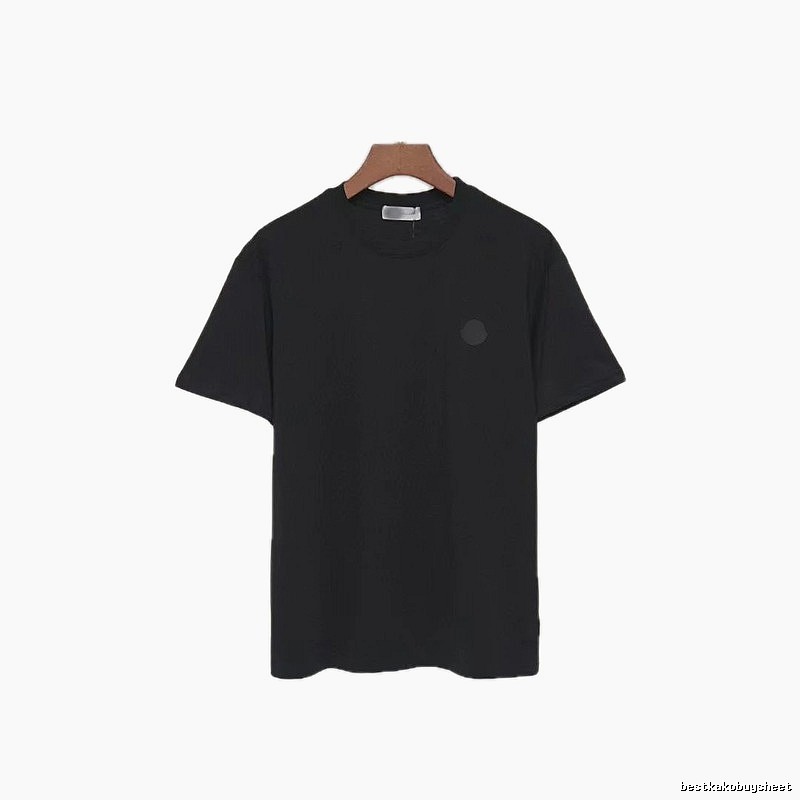 Moncler Classic Minimalist Style Black Short-sleeve T-shirt