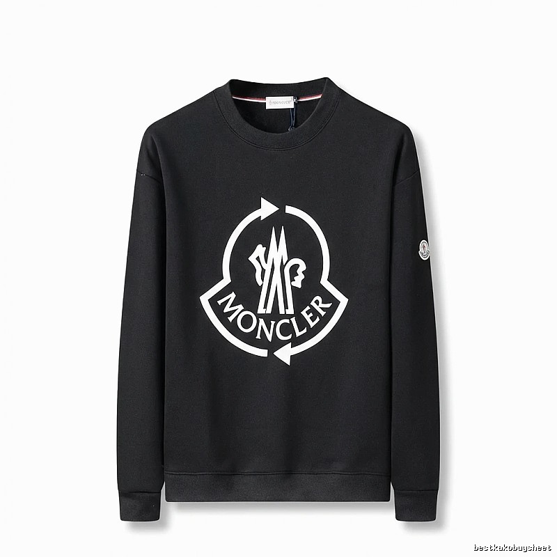 Moncler's classic trendy black sweatshirt