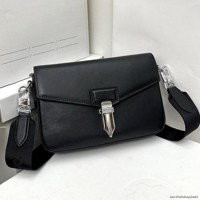 Montblanc Shoulder bag Black Flap Wide